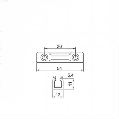 XZ-SK11 塑钢推拉锁座